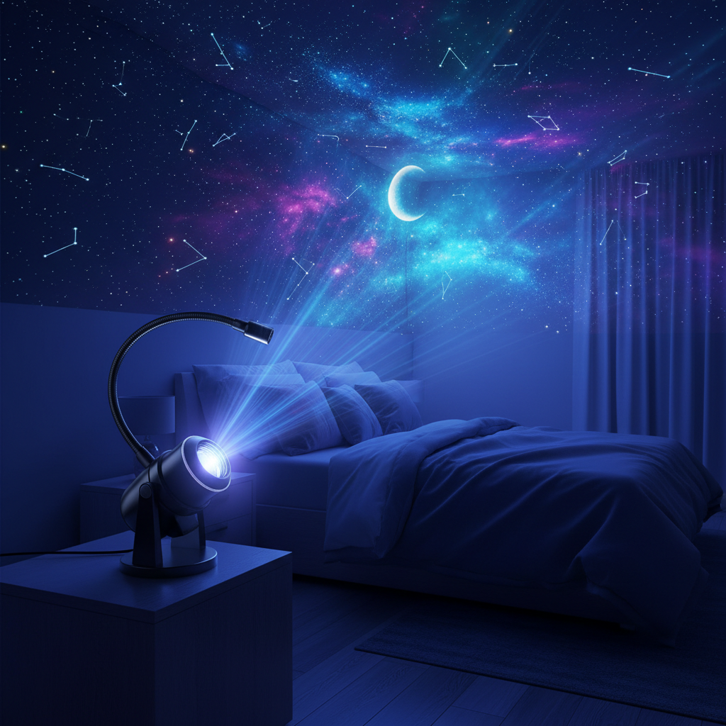 Mini Proyector Espacial Galaxias USB